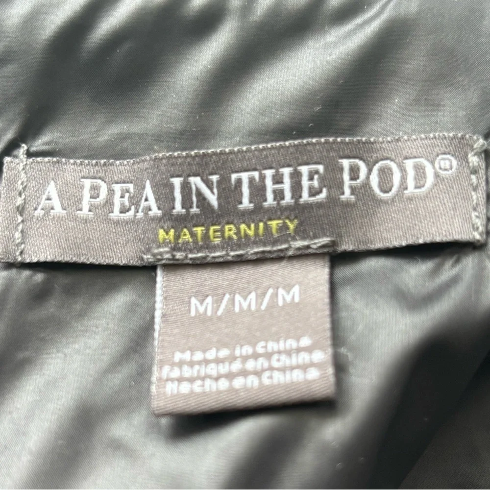 A Pea in the Pod PufferJacket Black Medium - Picture 9 of 12